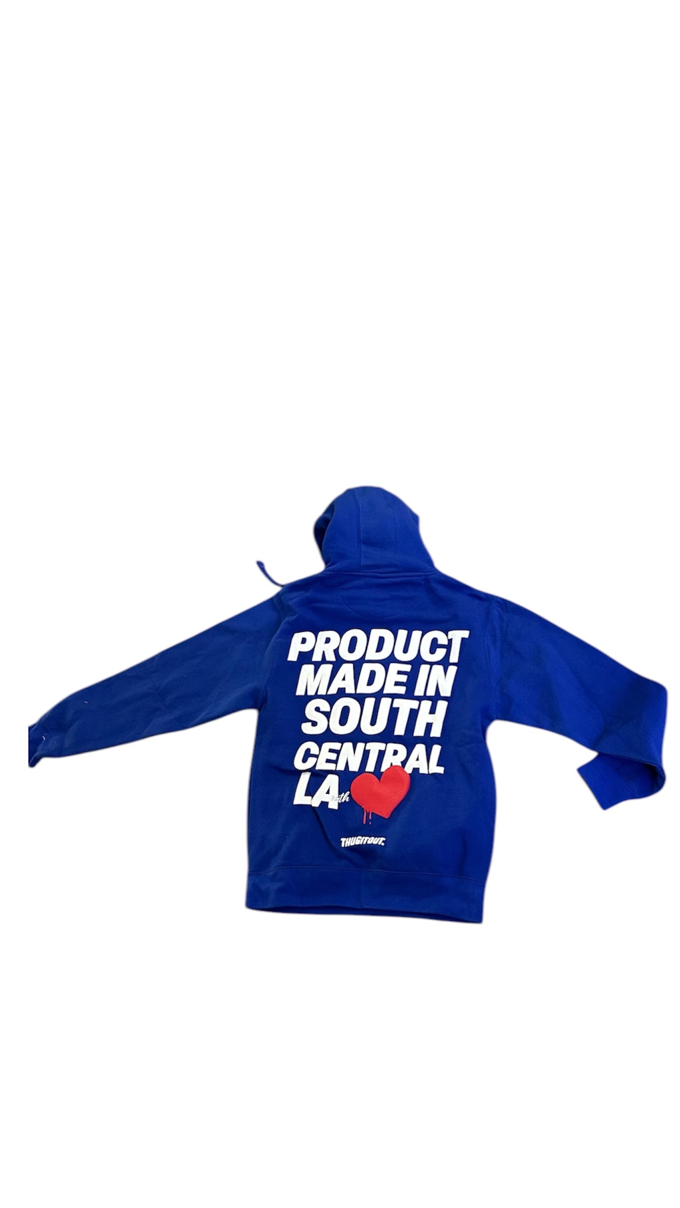 Blue hoodie