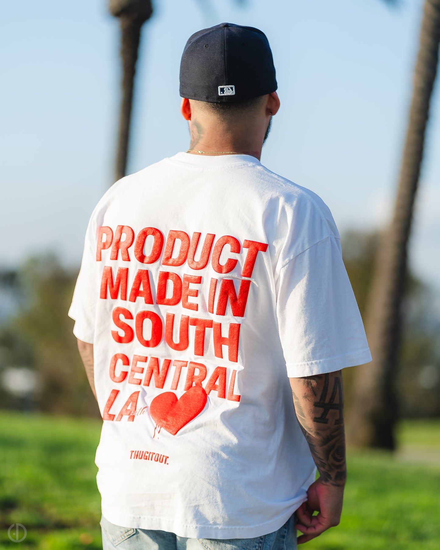 Thugitout red puff print